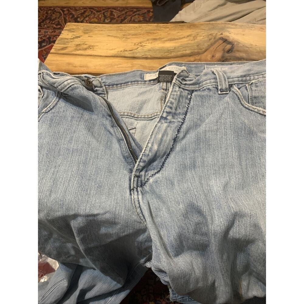 Jordan Craig Mens Loose Fit‎ Light Wash Distressed Denim Jeans 38x32